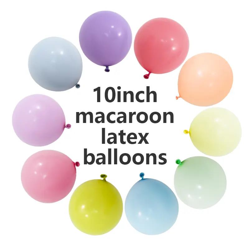 Balões de látex Macaron de 10 polegadas