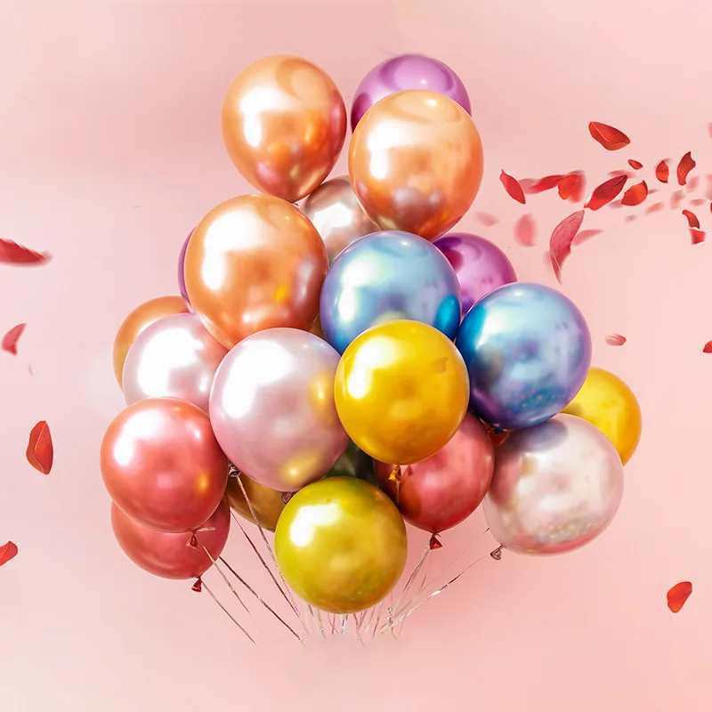 Balão de látex metálico de 12 polegadas