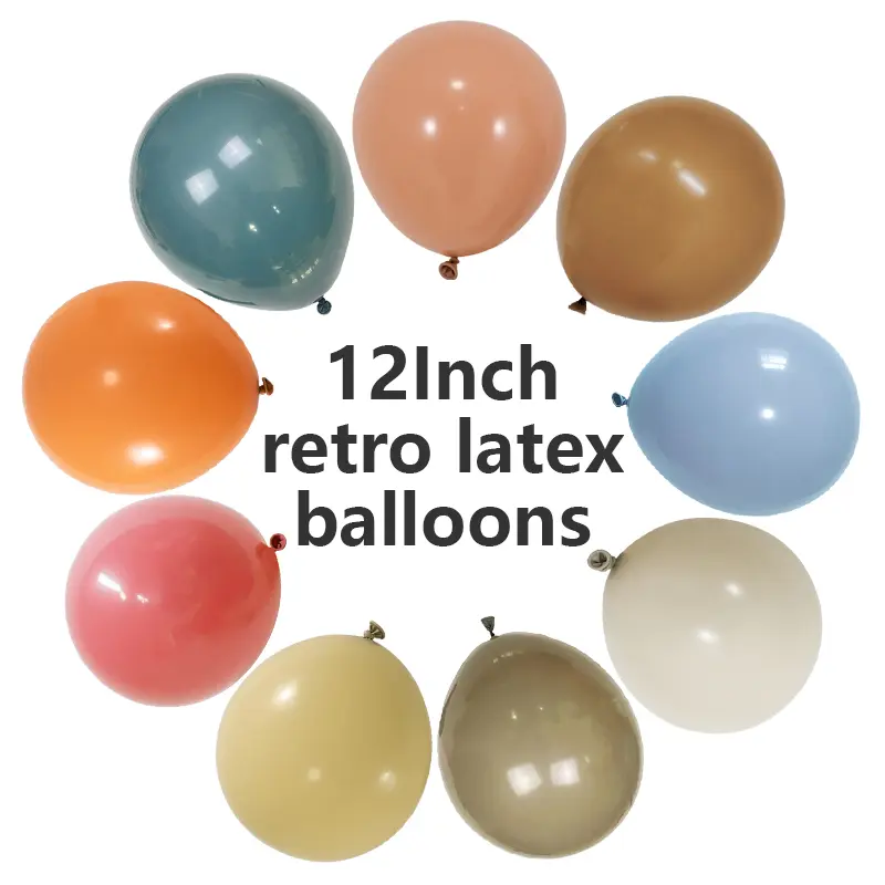 Balões de látex retrô de 12 polegadas