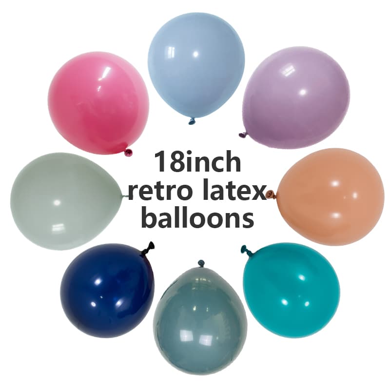 Balões de látex retrô de 18 polegadas