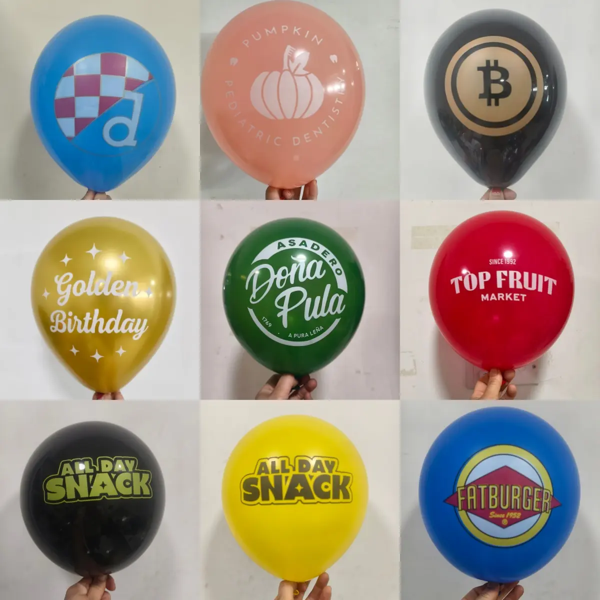 Como as fábricas conseguem o alinhamento perfeito da impressão em balões com logotipo