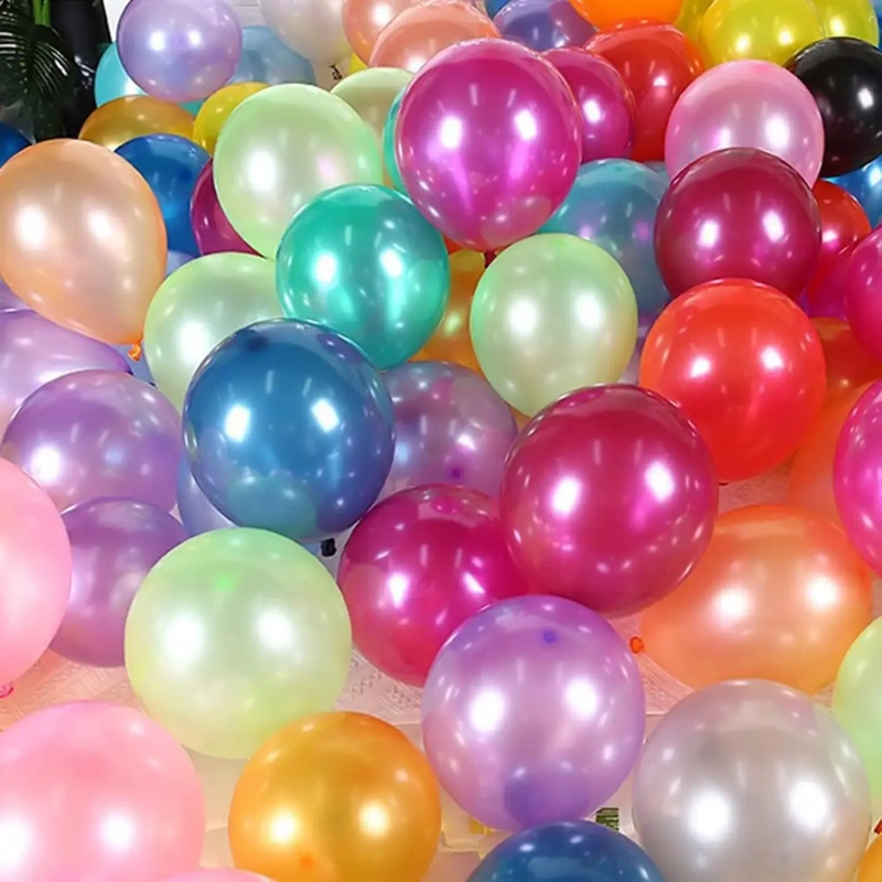 Como verificar a consistência do acabamento do balão de látex pérola na chegada