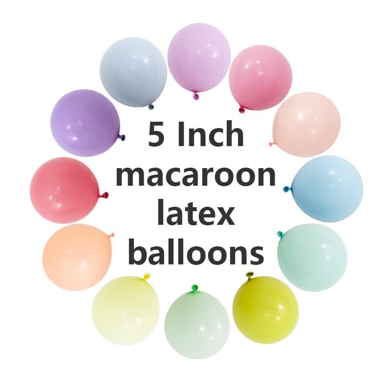 Balões de látex Macaron de 5 polegadas