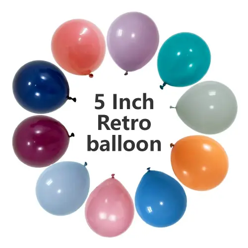 Balões de látex retrô de 5 polegadas