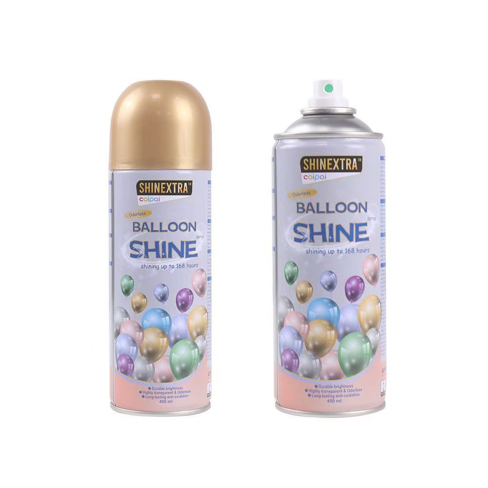 spray de brilho da base de petróleo de balão