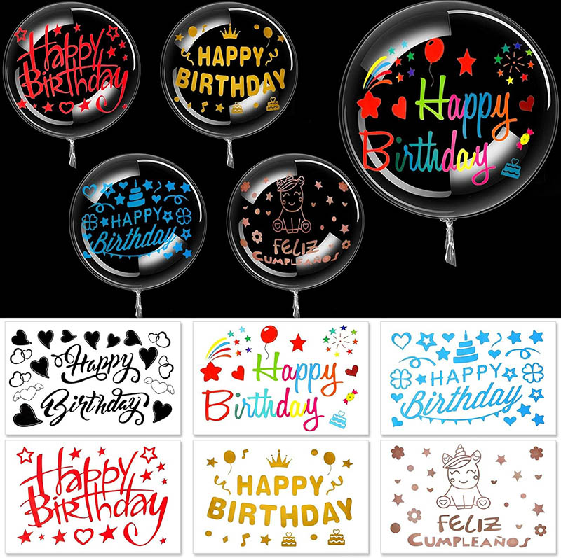 Adesivos de balão Bobo