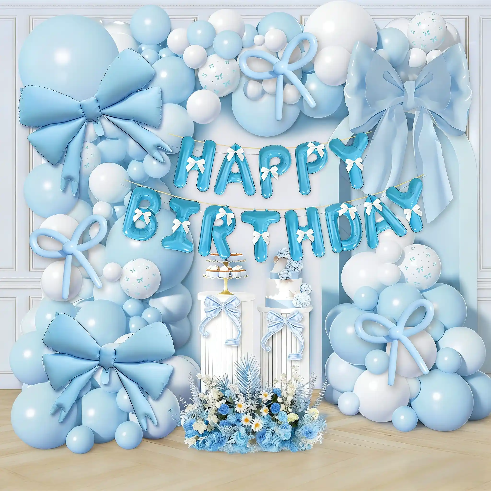 Arco de balão com tema de arco