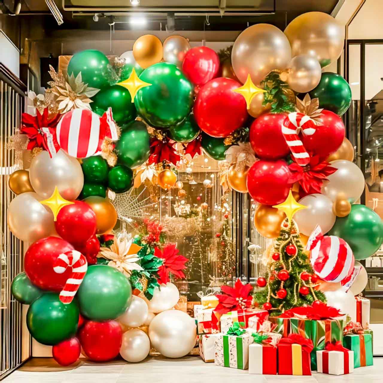 Arco do balão de Natal