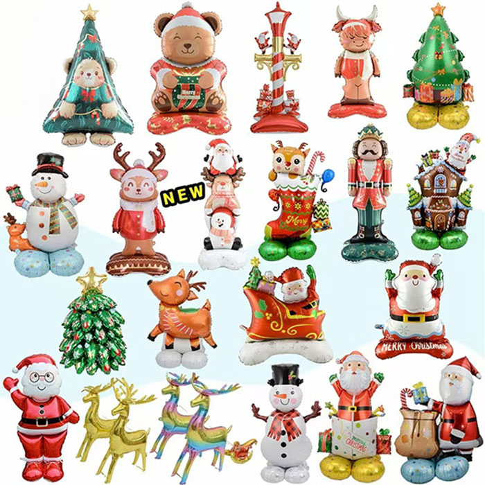 Balões de folha de Natal