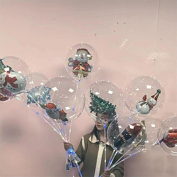 Balão bobo com tema natalino