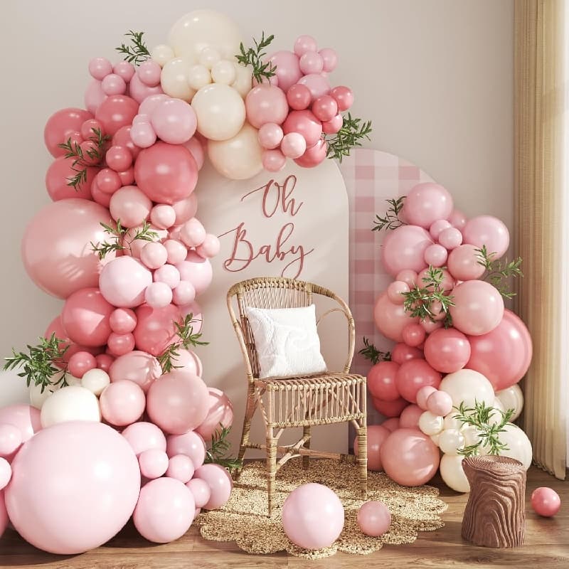 Kit de guirlanda de balão rosa empoeirado