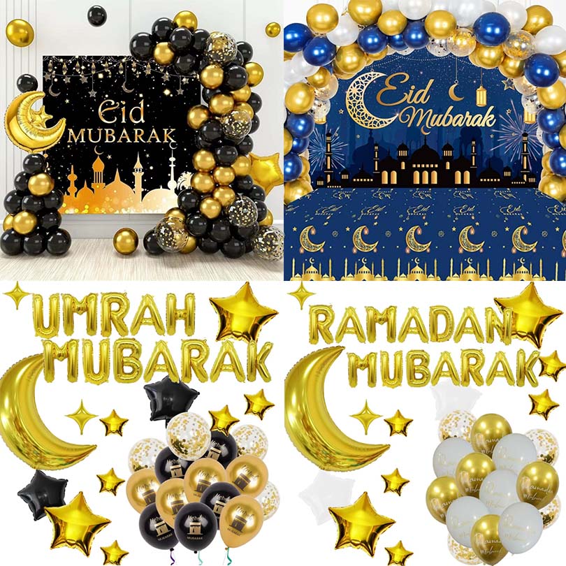 Kits de guirlanda de balão de eid al-fitr
