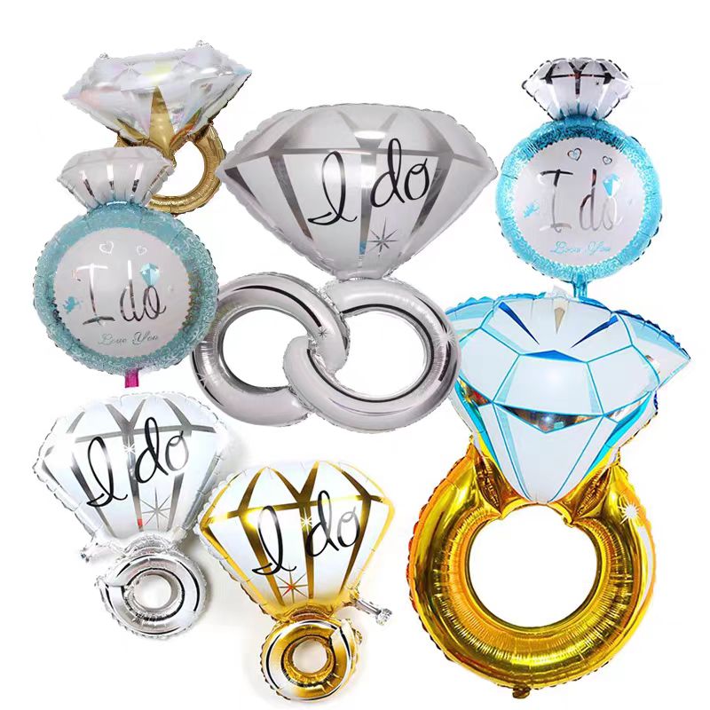 Balão metalizado para anel de noivado