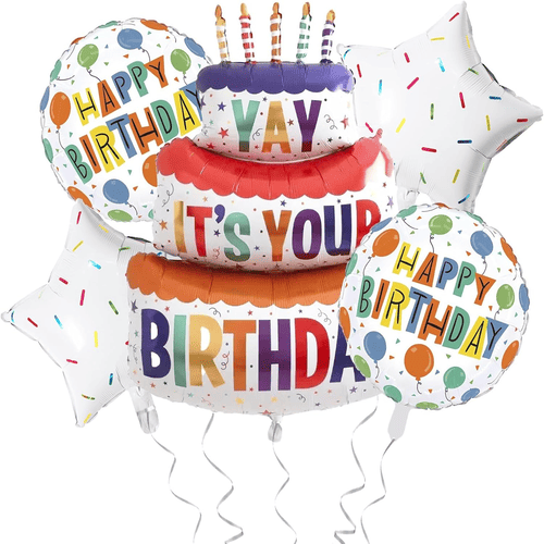 Conjunto de aniversário com balão de alumínio