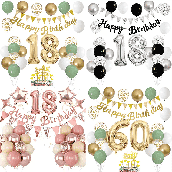 Balões de feliz aniversário