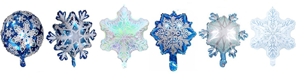 Snowflake foil balloon