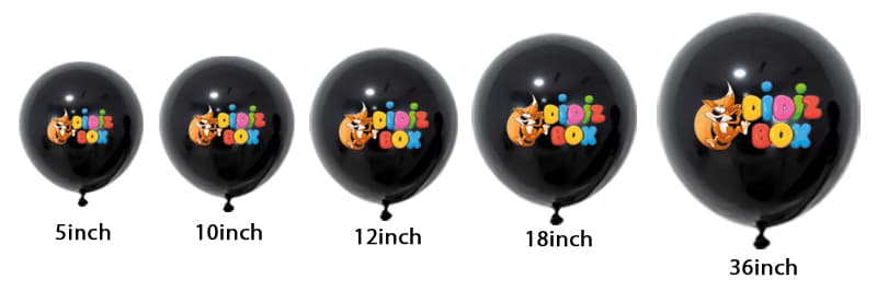 Custom printed balloons