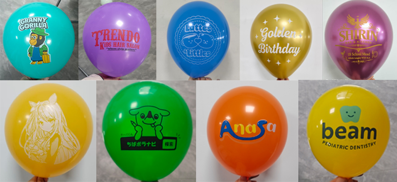 Custom printed balloons
