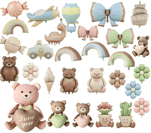 Balões metalizados foscos