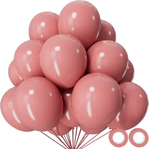 Balões rosa empoeirados retrô