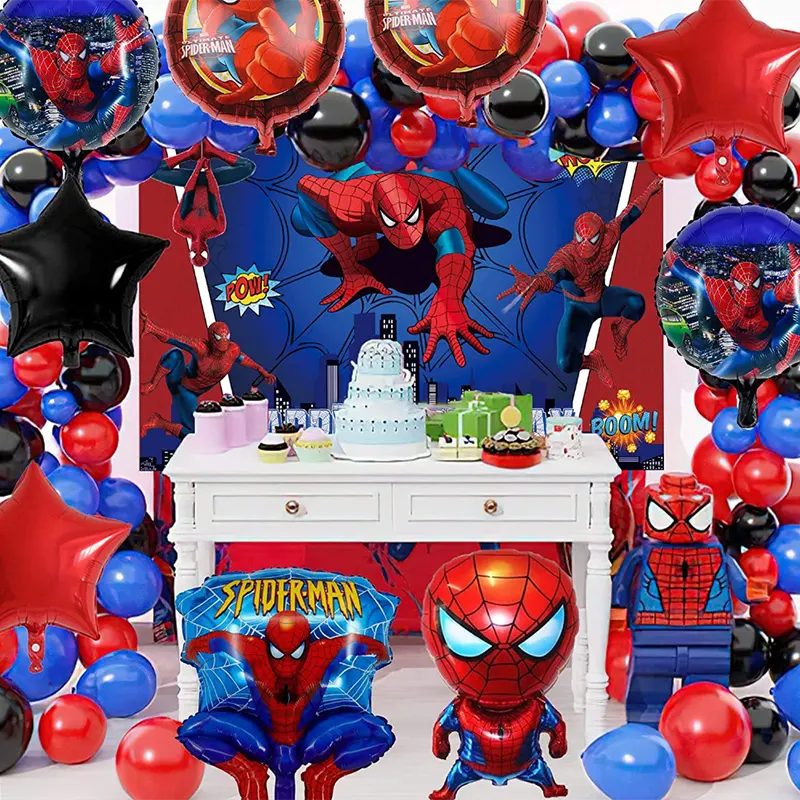 Conjunto de guirlanda de arco de balão de super -heróis