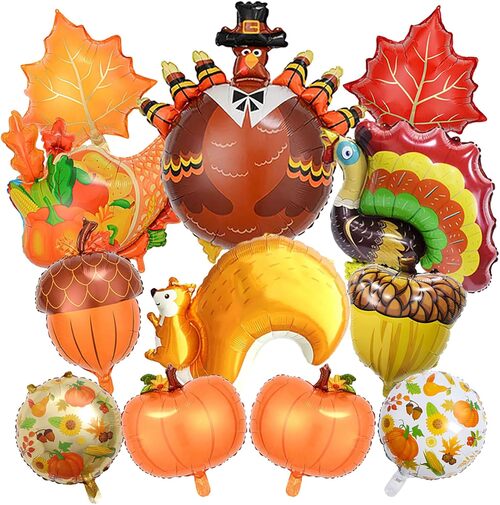 Balões de alumínio para o Dia de Ação de Graças