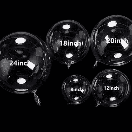 Balão bobo transparente